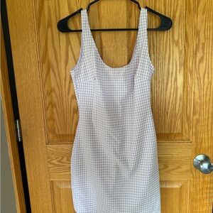 Urban Outfitters Purple Gingham Mini Dress